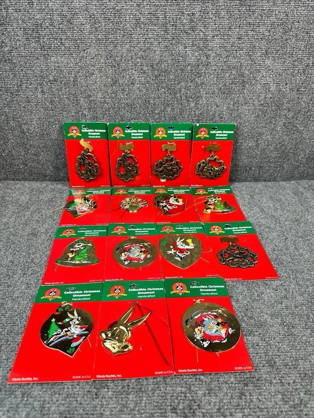 Vintage Looney Tunes Gloria Duchin Christmas Ornament Lot 15 New Needs Cleaning